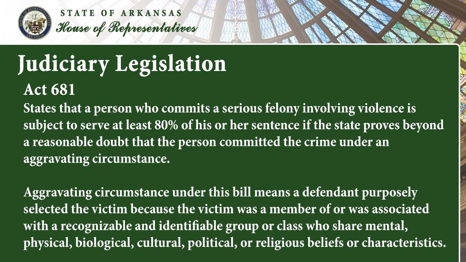 2021 Judiciary Legislation Arkansas House Of Representatives